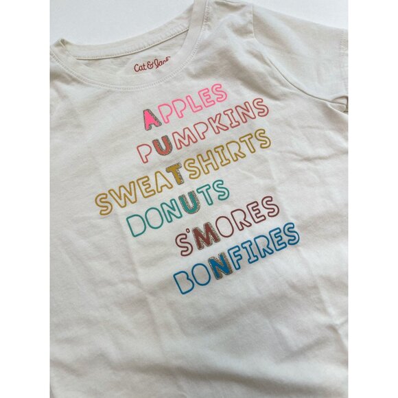 Cat & Jack Autumn Tee 4/5 XS - Picture 2 of 5